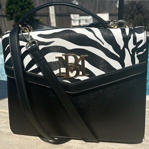 Badgley Mischka Zebra Crossbody Bag NWOT